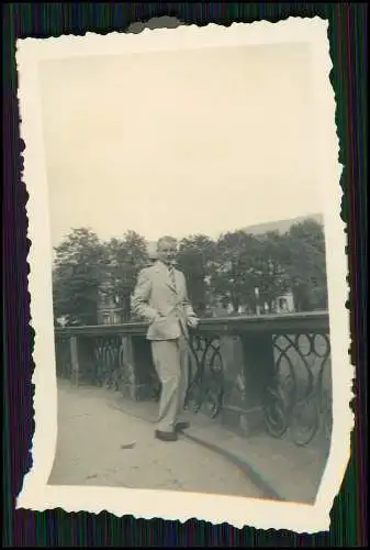 11x Foto Reise junger Mann am Bahnhof im Zug auch Spaziergänge Landschaft 1938