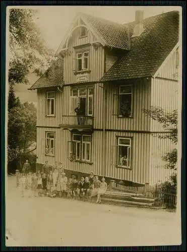 Foto Hahnenklee Goslar Harz Jugendheim Sonneck Jungs und Mädchen im Fenster 1933