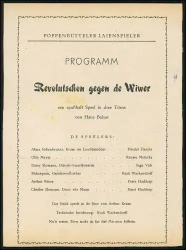 Fotoalbum-Seiten Fotos von 1946-54 Theater Bühne Henneberg Poppenbüttel Hamburg