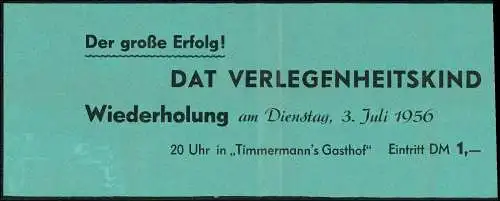 Fotoalbum-Seiten Fotos von 1946-54 Theater Bühne Henneberg Poppenbüttel Hamburg