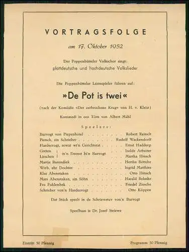Fotoalbum-Seiten Fotos von 1946-54 Theater Bühne Henneberg Poppenbüttel Hamburg