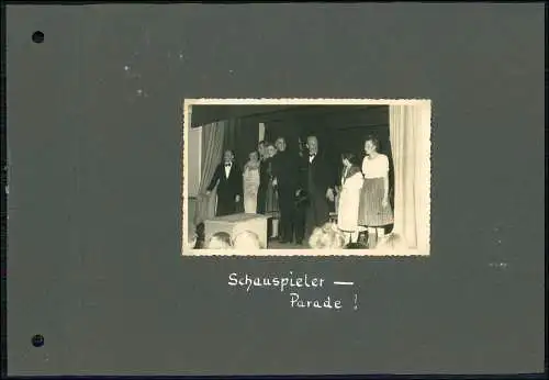 Fotoalbum-Seiten Fotos von 1946-54 Theater Bühne Henneberg Poppenbüttel Hamburg