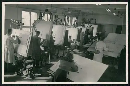 Foto 17×12 cm Ingenieur Büro der Wehrmacht technische Zeichner 1940 Ingenieure