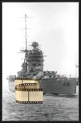 Foto HMS Rodney 29 Schlachtschiff Royal Navy Benannt n. Admiral George Rodney