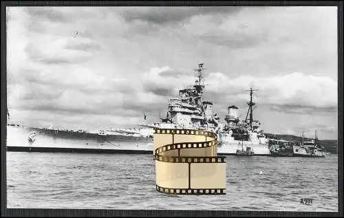 Foto AK HMS Howe 32 britisches Schlachtschiff der King-George-V-Klasse