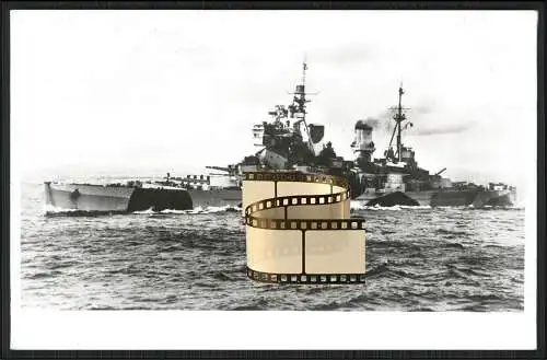 Foto AK HMS Howe 32 britisches Schlachtschiff der King-George-V-Klasse