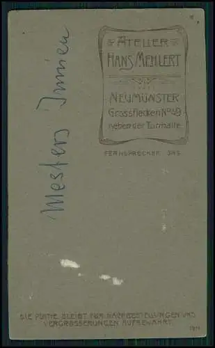 CDV - Fotografie Mehlert, Neumünster, Grossflecken 49 Ehepaar Waagerecht Foto