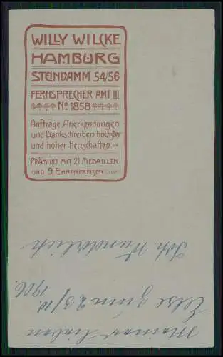 CDV - Fotografie Willy Wilcke, Hamburg, Steindamm 54 /56 feine Dame mit Brosche