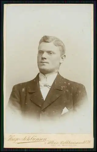 CDV - Fotografie Hugo Schlünsen, Hamburg-Altona, Rathausmarkt 38 feiner Herr