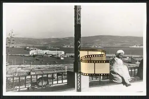 Foto AK - 2. Zerstörer-Division -  Zerstörer Verband in der Bucht von Tanger