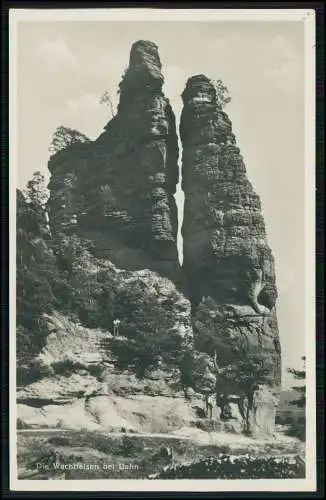 Foto AK Dahn im Kreis Südwestpfalz Wachtfelsen 1932 gelaufen