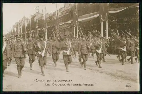 Foto AK Paris, Fêtes de la Victoire Armée Anglaise, Militärparade 1919