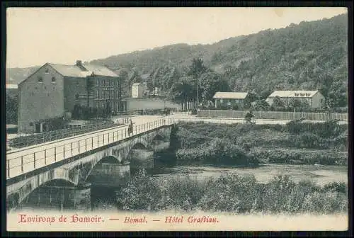 AK Bomal Durbuy Belgien Aisne Hotel Graftiau 1918