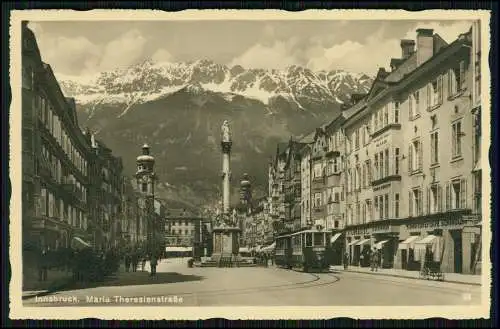 4x Foto AK Ansichten Innsbruck in Tirol Österreich Karten gelaufen