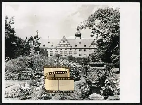 Foto Weikersheim Tauberfranken Württemberg Blick vom Garten auf das Schloss 1938