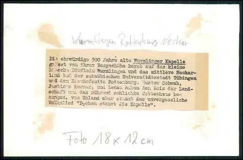 Foto Wurmlingen Rottenburg Neckar Wurmlinger Kapelle Sankt Remigius Kapelle 1940