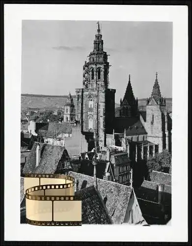 Altes Foto Heilbronn am Neckar, Kilianskirche über den Dächern um 1940