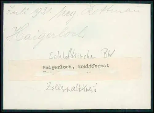 Altes Foto St. Trinitatis in Haigerloch Zollernalbkreis Schlosskirche um 1940