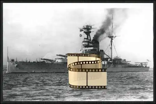 Foto HMS Resolution 09 Schlachtschiff Revenge-Klasse ab 1910er-Jahren Royal Navy