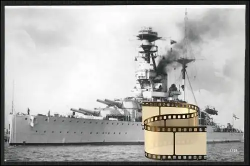 Foto HMS Royal Sovereign Schlachtschiff Revenge-Klasse ab 1916 1. WK Royal Navy