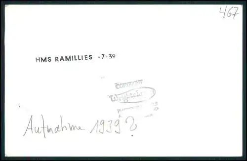 Foto HMS Ramillies 07 Schlachtschiff Revenge-Klasse Grand Fleet 1917 Royal Navy