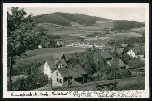 Foto AK Maumke Lennestadt im Sauerland Detail Häuser Straßen uvm.  1940 gelaufen