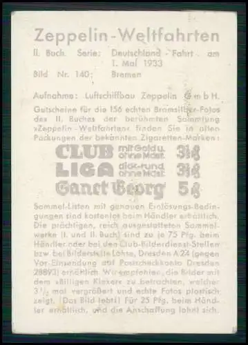 3x Sammelbild Zeppelin-Weltfahrten Bild 6 Nr. 50 und 140
