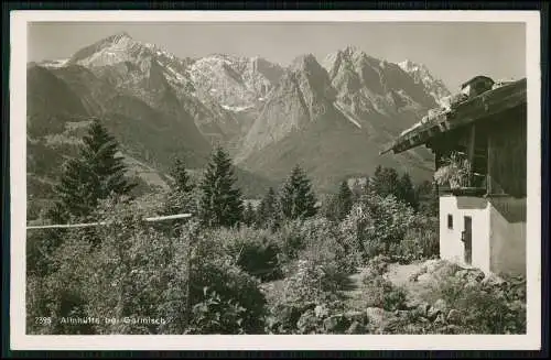 3x AK Garmisch Partenkirchen Aule Alm mit Zugspitzmassiv uvm. 1939 gelaufen