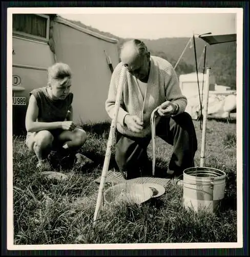 17x Foto Bad Ems an der Lahn Camping und Angel Sommerfrische Urlaub um 1950
