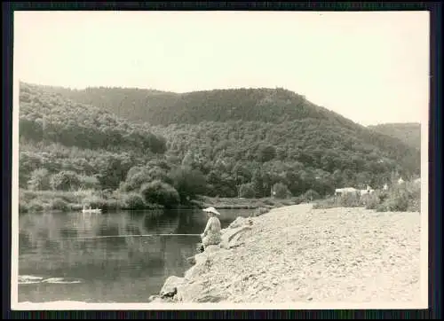 17x Foto Bad Ems an der Lahn Camping und Angel Sommerfrische Urlaub um 1950