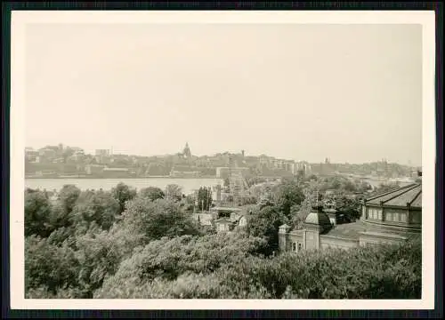 16x Foto Schweden Stockholm Reise um 1950 auch Ansichten außerhalb Dorf Holzhaus