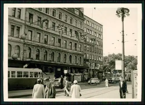 16x Foto Schweden Stockholm Reise um 1950 auch Ansichten außerhalb Dorf Holzhaus