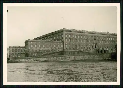 16x Foto Schweden Stockholm Reise um 1950 auch Ansichten außerhalb Dorf Holzhaus