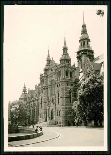 16x Foto Schweden Stockholm Reise um 1950 auch Ansichten außerhalb Dorf Holzhaus