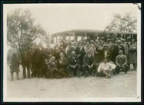 7x Foto Reise mit Bus Omnibus und Binnenschifffahrt Deutschland 1930