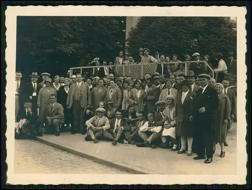 7x Foto Reise mit Bus Omnibus und Binnenschifffahrt Deutschland 1930