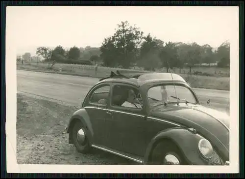 23x Foto Nordrhein-Westfalen Reise mit VW Käfer Volkswagen um 1960