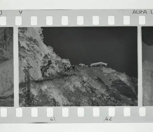 22x Negativ Film Reise mit VW Käfer Volkswagen aus Köln nach Bayern u.AT 1950-60