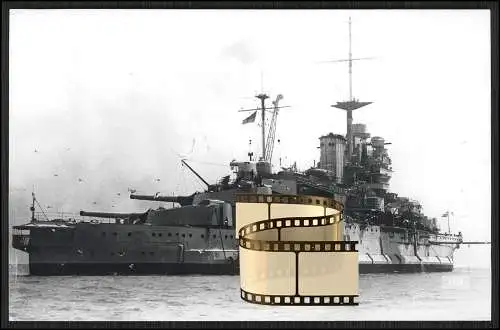 Foto HMS Warspite Schlachtschiff Queen-Elizabeth-Klasse 1910er Royal Navy gebaut