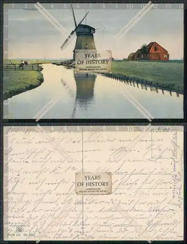 AK Ansichtskarte Postkarte Edam Volendam Nordholland Niederlande Windmühle 1916