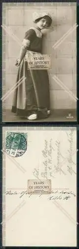 AK Künstler Mädchen in Tracht Niederlande Holland 1913 gelaufen 4015/2