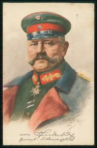 AK Renatus Otto, Generalfeldmarschall Paul von Hindenburg, Portrait 1915 gel.