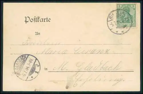 AK Bückeburger Volkstrachten Minden Porta Westfalica in Westfalen 1904 gelaufen