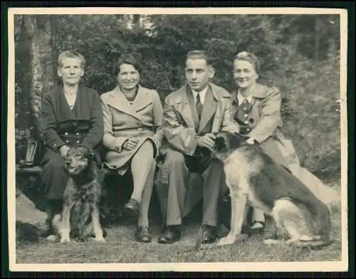 12x Foto Familie Erlebnisse Reise mit ihrem Schäferhund Wachhund 1938-41