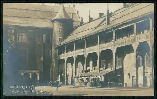 Foto AK Kaliningrad Königsberg Ostpreußen Das Blutgericht 1918 Feldpost gelaufen