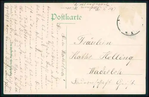 AK Witten an der Ruhr, Blick in Bahnhofstraße, Geschäfte Passanten 1903 gelaufen