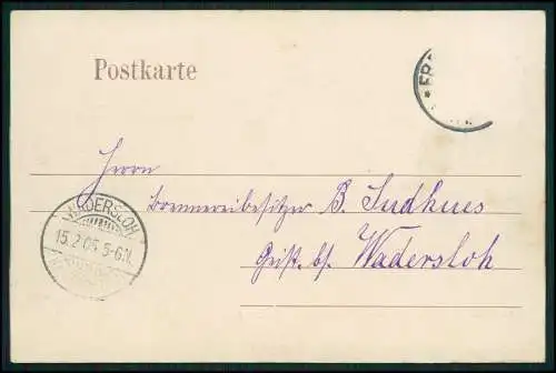 AK Freckenhorst Warendorf Westfalen - Landwirtschaftliche Winterschule 1905 gel.