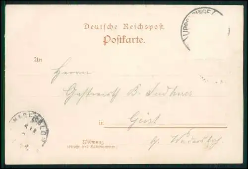 AK Bad Lippspringe im Kreis Paderborn, Blick auf die Trinkhalle 1901 gelaufen