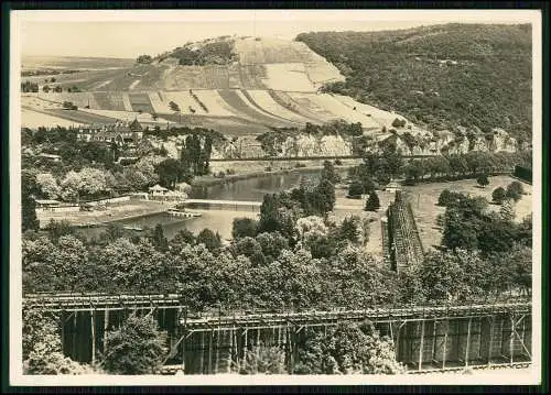 Echt Fotografie AK - Bad Kreuznach Strandbad Salinen-Schwimmbad - Metz Karte