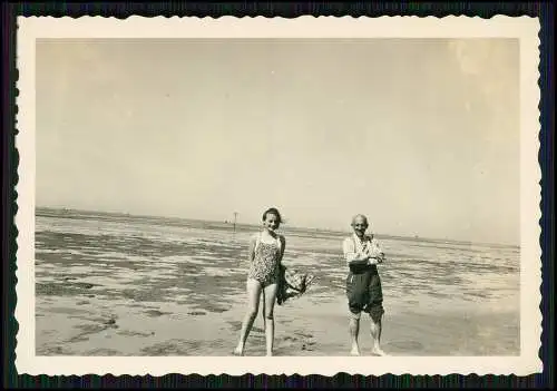 16x Foto Sommerfrische Urlaub an der Nordsee um 1936-39